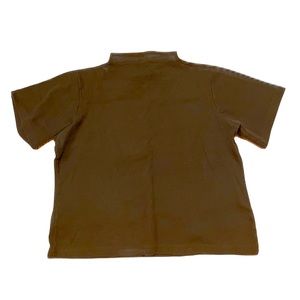 Vintage Cotton Rib Mockneck in Olive L-XXL